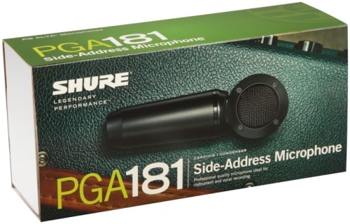 Shure PGA181 – конденсаторный микрофон для записи электронных и акустических инструментов