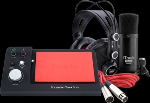 Focusrite iTrack Dock Studio Pack - комплект из док-станции iTrack Dock, наушников HP60 и микрофона CM25